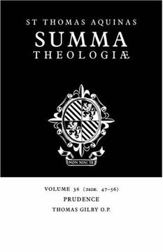 portada Summa Theologiae V36: 2A2Ae. 47-56: Prudence v. 36 (en Inglés)