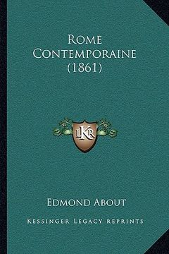 portada rome contemporaine (1861) (en Inglés)