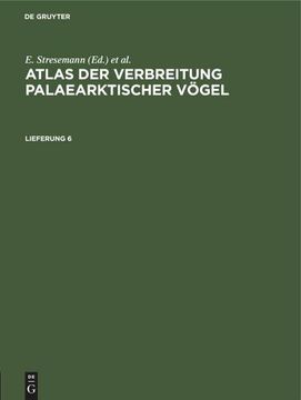 portada Atlas der Verbreitung Palaearktischer Vögel. Lieferung 6 (in German)