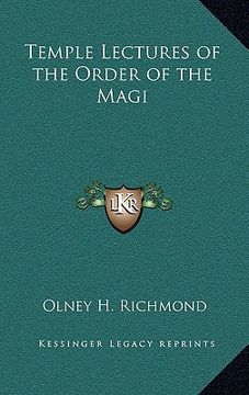 portada temple lectures of the order of the magi (en Inglés)