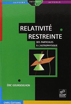 portada Relativité restreinte: des particules à l'astrophysique (Savoirs actuels)