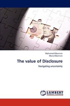 portada the value of disclosure (en Inglés)