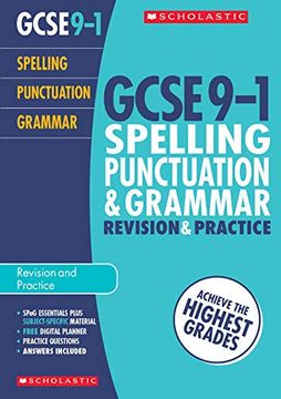 portada Spelling, Punctuation and Grammar Revision Guide for all Boards (Gcse Grades 9-1) (en Inglés)