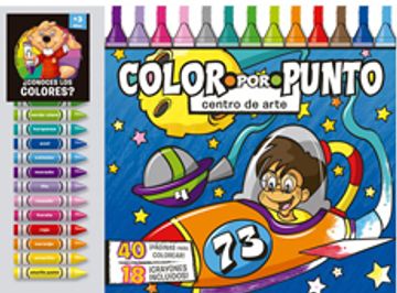 portada Color por Punto. Centro de Arte (Incluye 18 Crayones) (in Spanish)