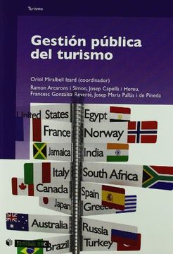 portada Gestión Pública del Turismo: 159 (Manuales)
