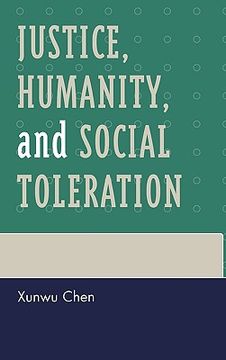 portada justice, humanity, and social toleration (en Inglés)