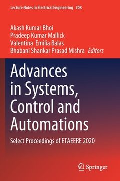 portada Advances in Systems, Control and Automations: Select Proceedings of Etaeere 2020 (en Inglés)