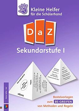 portada Kleine Helfer für die Schülerhand - daz Sekundarstufe i: Bastelvorlagen zum Be-Greifen von Methoden und Regeln (en Alemán)