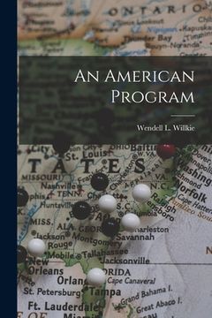 portada An American Program (in English)