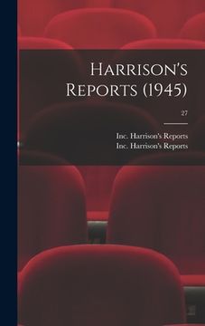 portada Harrison's Reports (1945); 27 (en Inglés)