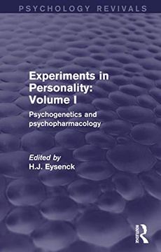 portada Experiments in Personality: Volume 1 (Psychology Revivals): Psychogenetics and Psychopharmacology (en Inglés)