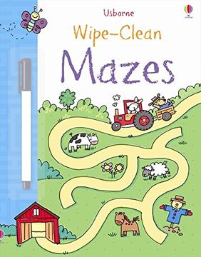 portada Mazes: Wipe-Clean With Marker - Usborne (en Inglés)