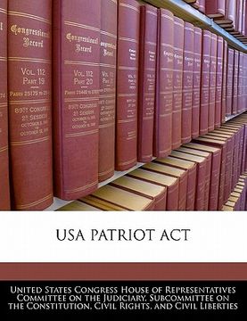 portada usa patriot act (en Inglés)