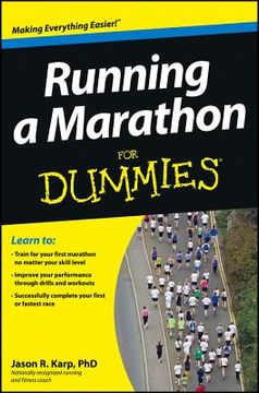 portada running a marathon for dummies (in English)
