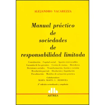 portada Manual Practico De Sociedades De Responsabilidad Limitada. 2 Ed Actualizada Y Ampliada (in Spanish)