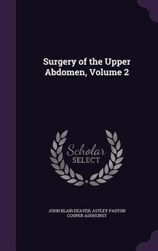 portada Surgery of the Upper Abdomen, Volume 2
