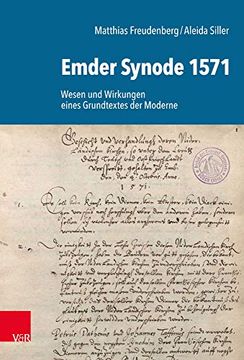 portada Emder Synode 1571: Wesen Und Wirkungen Eines Grundtextes Der Moderne (en Alemán)