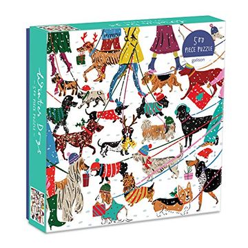 portada Puzzle - Winter Dogs: 500 Piece Puzzle (en Inglés)