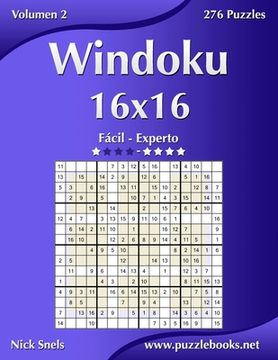 portada Windoku 16x16 - De Fácil a Experto - Volumen 2 - 276 Puzzles