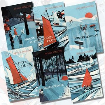 portada Arthur Ransome Collection Vintage Children's Classics 6 Books Bundle (Coot Club, Peter Duck, Pigeon Post, Swallowdale, Swallows and Amazons, Winter Holiday)