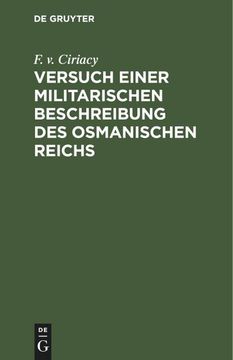 portada Versuch Einer Militarischen Beschreibung des Osmanischen Reichs (in German)