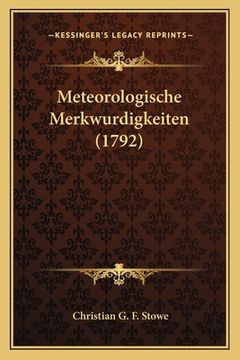 portada Meteorologische Merkwurdigkeiten (1792) (en Alemán)