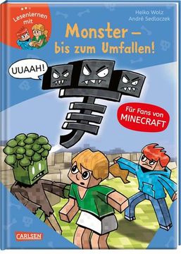 portada Lesenlernen mit Spaß - Minecraft 2: Monster - bis zum Umfallen! (en Alemán)