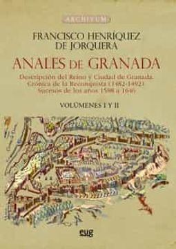 portada Anales de Granada: Descripcion del Reino y Ciudad de Granada
