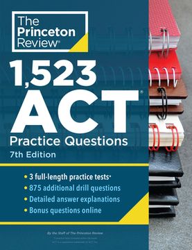 portada 1,523 act Practice Questions, 7th Edition: Extra Drills & Prep for an Excellent Score (en Inglés)