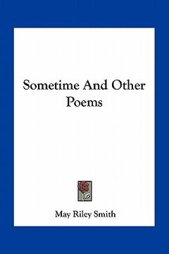 portada sometime and other poems (en Inglés)