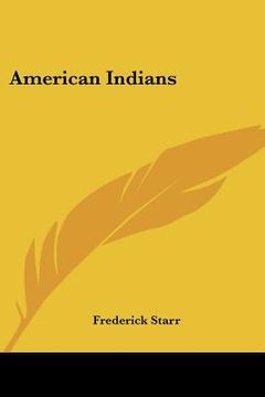portada american indians (en Inglés)