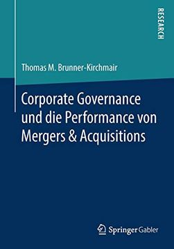 portada Corporate Governance und die Performance von Mergers & Acquisitions 