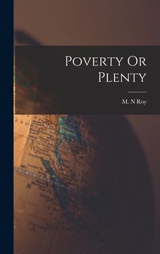 portada Poverty Or Plenty (en Inglés)