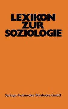 portada Lexikon Zur Soziologie (en Alemán)
