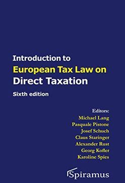 portada Introduction to European tax Law: Direct Taxation (in English)