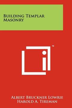 portada building templar masonry (en Inglés)