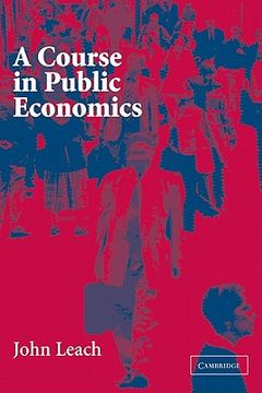 portada A Course in Public Economics (en Inglés)