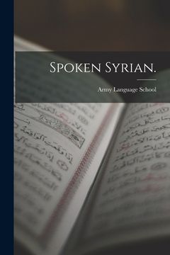 portada Spoken Syrian. (en Inglés)