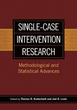 portada Single-Case Intervention Research: Methodological and Statistical Advances (School Psychology Book) (en Inglés)