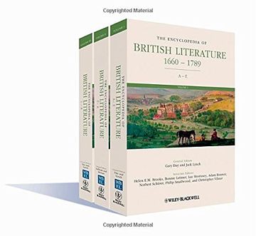 portada The Encyclopedia of British Literature, 3 Volume Set: 1660 - 1789