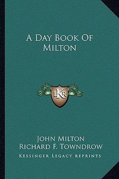 portada a day book of milton (en Inglés)