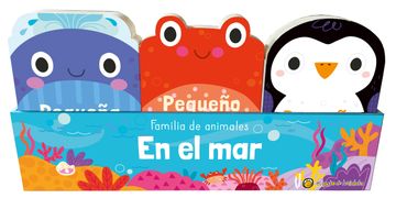 portada Familia de animales. En el mar: Cangrejo, pingüino y ballena (in Spanish)