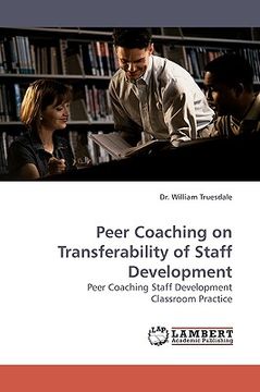 portada peer coaching on transferability of staff development (en Inglés)