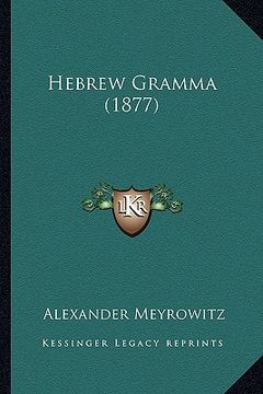 portada hebrew gramma (1877) (in English)