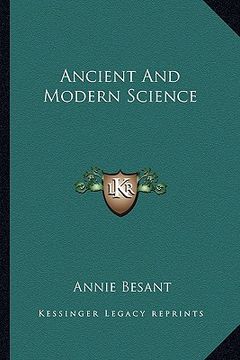 portada ancient and modern science (en Inglés)