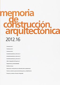 portada Memoria de Construccion Arquitectonica 2012.16