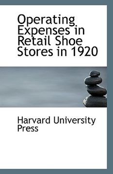 portada operating expenses in retail shoe stores in 1920