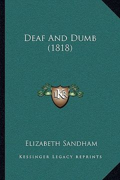 portada deaf and dumb (1818) (en Inglés)