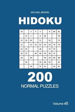portada Hidoku - 200 Normal Puzzles 9x9 (Volume 5) (en Inglés)
