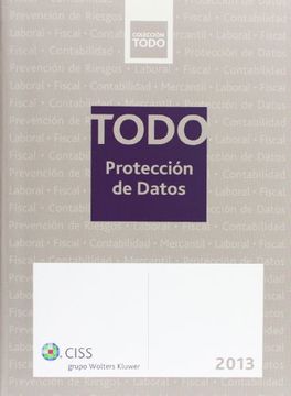 portada Todo Protección De Datos. 2013 (in Spanish)